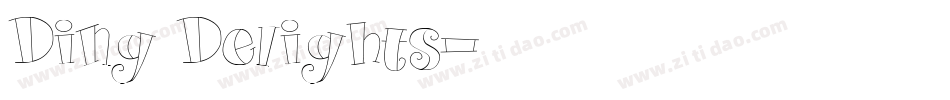 Ding Delights字体转换